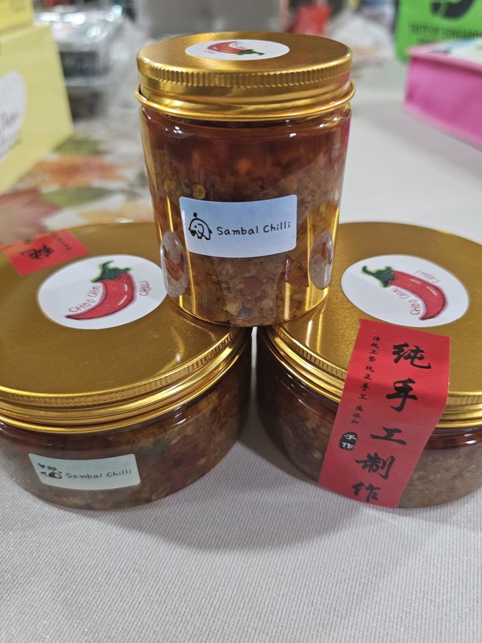 Sambal Chilli jars